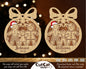 Personalized Christmas tree toy Gingerbread Man with family ornament for New Year 2025 gift. Laser cut vector svg files for glowforge cricut