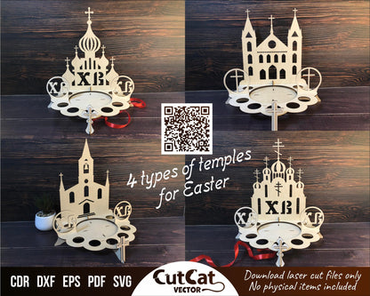 Stand for eggs and easter. Vector file for laser cutting glowforge, cricut. Digital files svg.