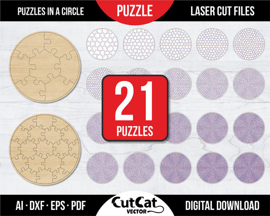 21 puzzles circle