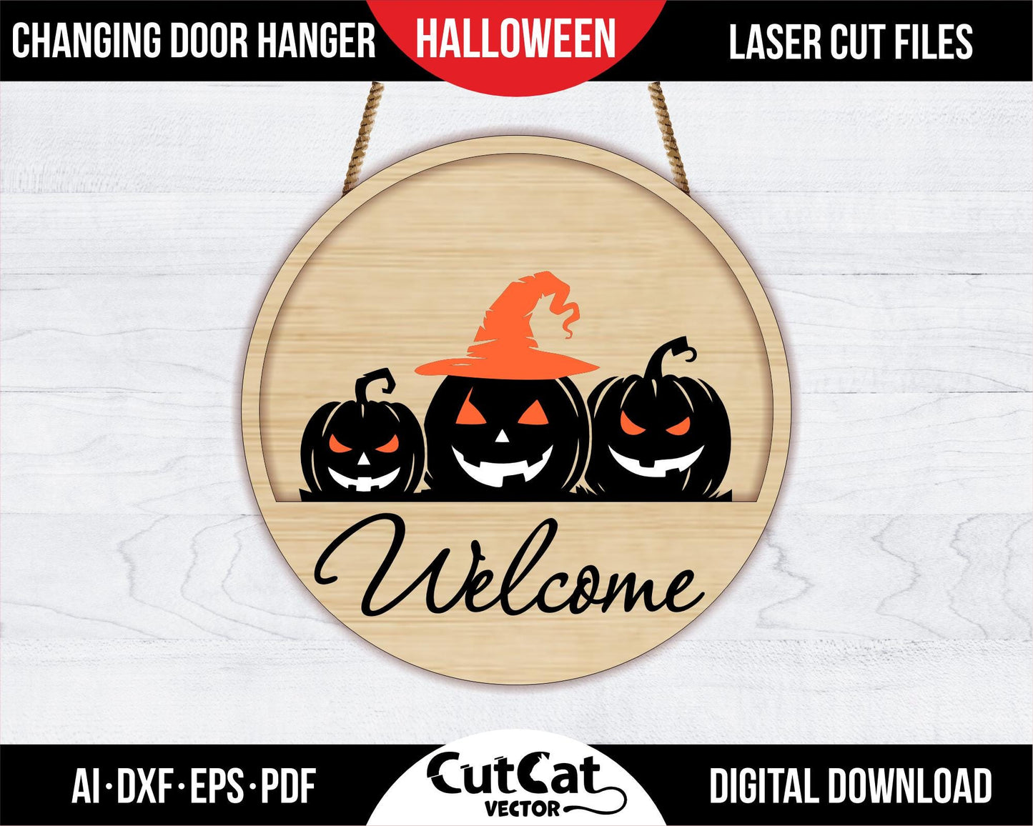 3D Halloween decoration door hanger