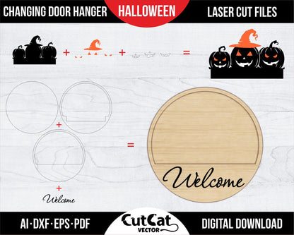 3D Halloween decoration door hanger