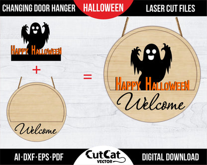 3D Halloween decor door hanger