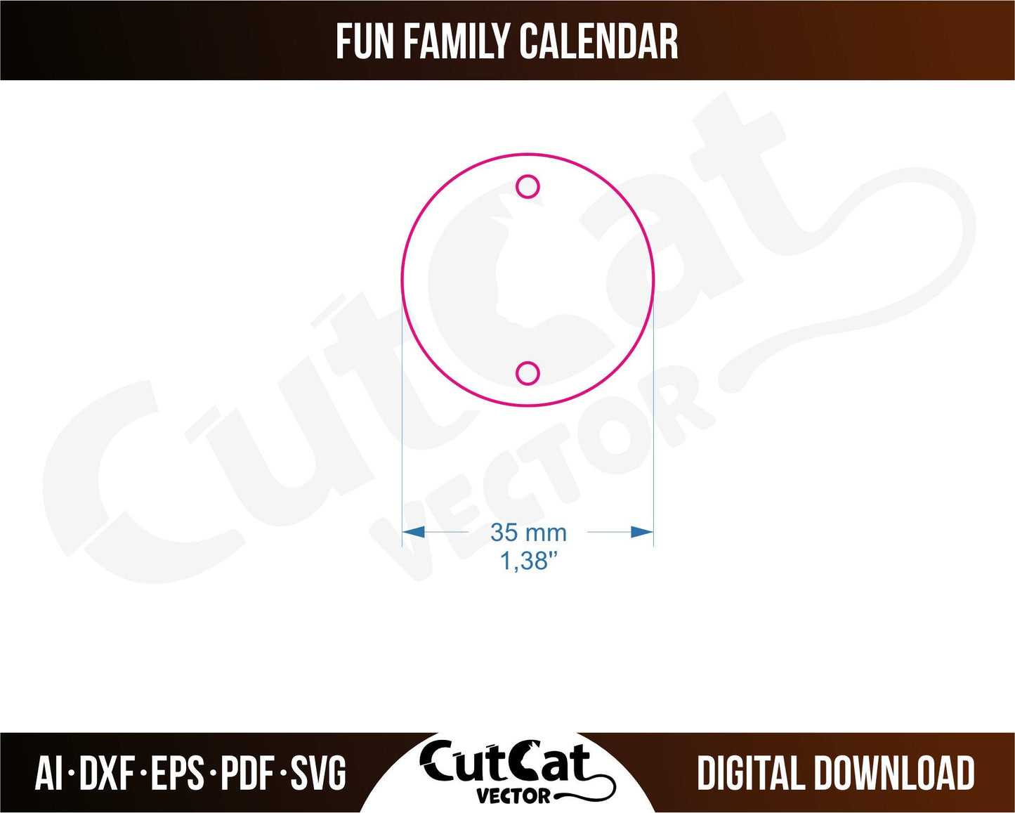 Family holiday wall calendar laser svg engraved cut files glowforge. Wedding, engagement, birthday, meeting. Digital file.