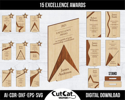 15 Different Designs Award Trophy